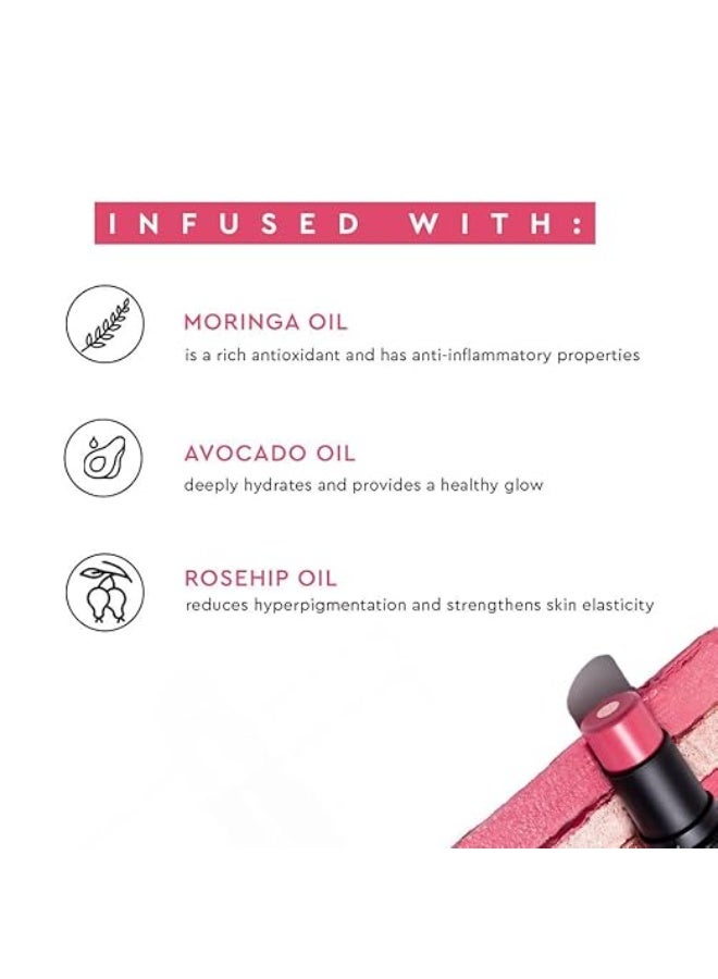 كيرو قلم كيرو وندر واند متعدد الاستخدامات - بينك أوبال، 7.5 غرام | قلم 3 في 1 - أحمر خدود، ظلال عيون، وملون شفاه | كريمي، خفيف الوزن، يدوم طويلاً | غني بزيت ثمر الورد، الأفوكادو، والمورينجا | مرطب بلمسة نهائية متألقة - Image 4